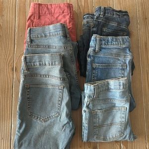 6 pairs of size 8 jeans/ pants from Gap and Oshkosh in great condition